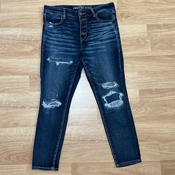 American Eagle Outfitters Denim - American Eagle Next Level Stretch High Rise Jegging Button Fly Size 16 short